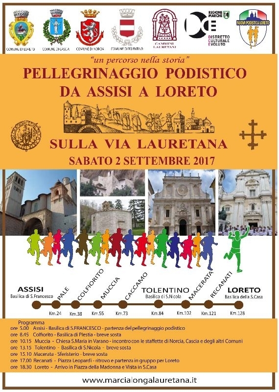 Pellegrinaggio podistico da Assisi a Loreto