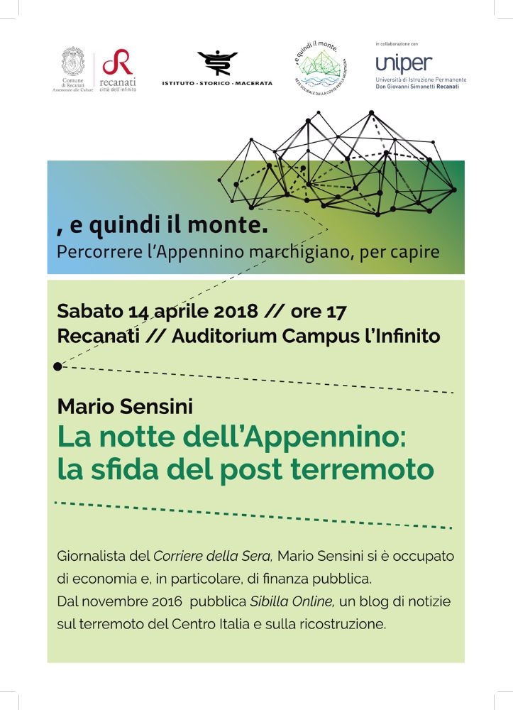 Mario Sensini - La notte dell'Appennino:la sfida del post terremoto