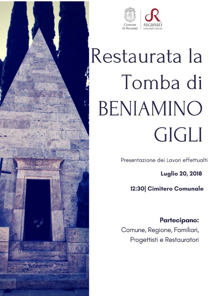 Restaurata la tomba di Beniamino Gigli